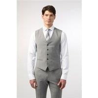 Alexandre Tailored Fit Cool Grey Texture Waistcoat