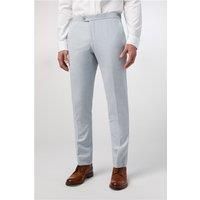 Alexandre Tailored Fit Soft Blue Linen Men's Trousers