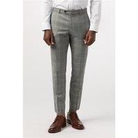 Alexandre of England Alexandre Tailored Fit Cool Grey Windowpane Check Men's Trousers by Suit Direct