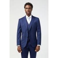 Tailored Fit Italian Super 110''s Blue Twill Jacket