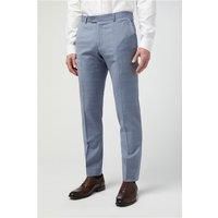 Alexandre Tailored Fit Italian Blue Windowpane Men's Trousers