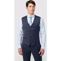 Slim Fit Italian Ink Check Waistcoat