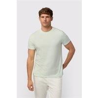 Melka Apple Green Crew Neck Regular Fit T-Shirt, Egyptian Cotton
