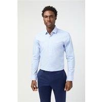 Limehaus White Mens Shirt, Long Sleeve, Slim fit