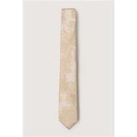 Antique Rogue Champagne Summer Floral Tie Beige - Ideal For Weddings by Suit Direct