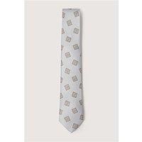 Alexandre of England Alexandre Light Blue Medallion Silk Tie Blue by Suit Direct