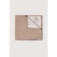 Alexandre of England Alexandre Taupe Silk Pocket Square by Suit Direct
