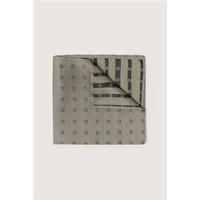 Alexandre of England Alexandre Sage Daisy Jacquard Silk Pocket Square by Suit Direct