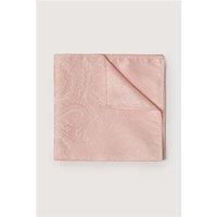 Antique Rogue Pink Paisley Pocket Square by Suit Direct