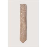 Antique Rogue Champagne Paisley Tie Beige by Suit Direct