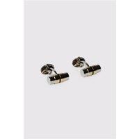 Limehaus Black and Gold Barrell Cufflinks