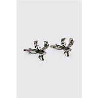 Limehaus Silver Stags Head Cufflinks
