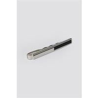 Limehaus HS Limehaus Silver Onyx Tie Slide Silver