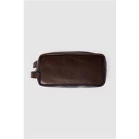 Sophos Brown Leather Washbag