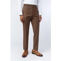 Ted Baker Slim Fit Eliot Sunbaked Flannel Men's Trousers, Brown