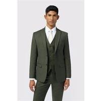 Ted Baker Slim Fit Lear Olive Flannel Men's Suit Jacket