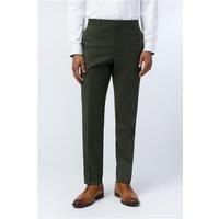 Ted Baker Slim Fit Lear Olive Flannel Men's Trousers