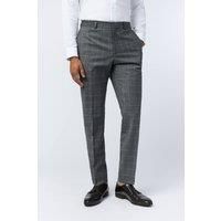 Slim Fit Texture Check Trousers
