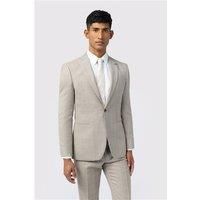 Ted Baker Slim Fit Performance Donne Taupe Check Men's Suit Jacket