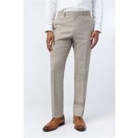 Ted Baker Slim Fit Donne Taupe Check Men's Trousers, Grey
