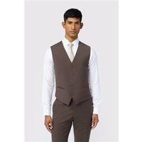Ted Baker Slim Fit Freeth Taupe Tonic Waistcoat