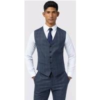 Slim Fit Check Waistcoat