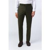 Antique Rogue Slim Fit Harley Khaki Green Flannel Men's Trousers