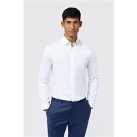 Ted Baker White Mens Shirt, Long Sleeve, Slim fit, Stretch Fabric