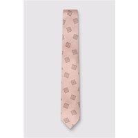 Alexandre Pink Medallion Silk Tie Pink