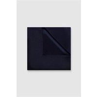 Alexandre Navy Blue Silk Pocket Square