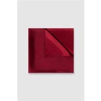 Alexandre Red Silk Pocket Square