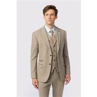 Antique Rogue Slim Fit Camel Herringbone Tweed Men's Suit Jacket