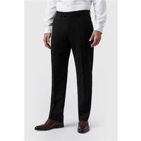 Antique Rogue Regular Fit Black Texture Stretch Men's Trousers