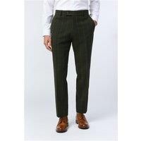 Antique Rogue Tailored Fit Hooper Green and Blue Check Men's Trousers