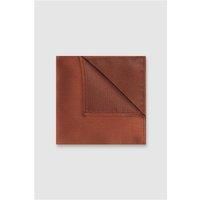 Antique Rogue Rust Textured Handkerchief 0 Orange - Ideal For Weddings
