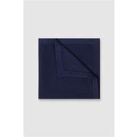 Antique Rogue Navy Blue Knitted Pocket Square 0 Navy Blue