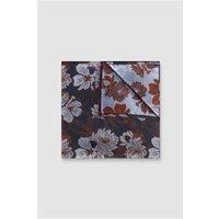 Antique Rogue Rust Floral Pocket Square 0 Orange