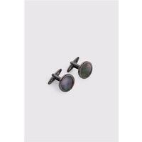 Limehaus Silver Round Classic Mother of Pearl Cufflinks 0 Silver