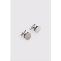 Limehaus Silver Round Chunky Cufflinks 0 Silver