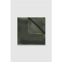Alexandre Khaki Silk Pocket Square 0 Green