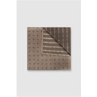 Alexandre Champagne Paisley Pocket Square 0 Beige