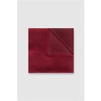 Alexandre Red Silk Twill Pocket Square 0 Red