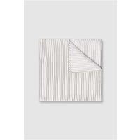 Alexandre Sage Stripe Pocket Square 0 Green