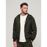 Superdry Surplus Nylon Hooded Bomber Jacket - Dark Green