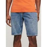 Superdry Vintage Straight Shorts 30 Blue