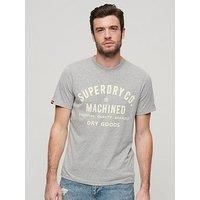 Superdry Mens Workwear Flock Graphic T-Shirt