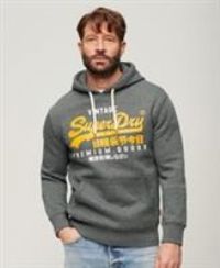 Superdry Mens Vintage Logo Duo Hoodie Size S