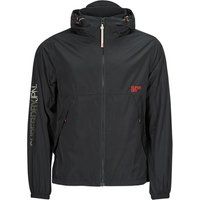 Superdry Men/'s Hooded Windbreaker Jacket, Black, Black, M
