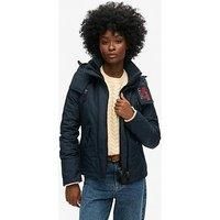 Superdry Women/'s Hood MTN Windbreaker JKT A2-Wind Family, Eclipse Navy Blue, UK 10