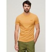 Superdry Essential Logo Embroidered T-Shirt - Yellow